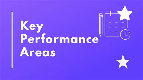 key performance areas.